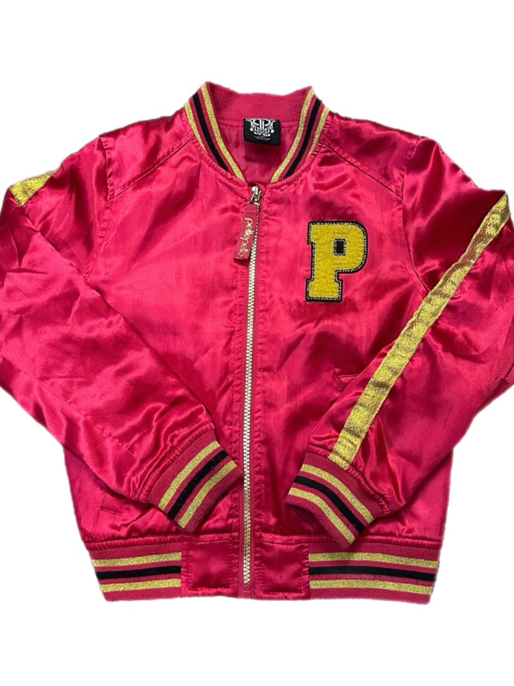Y2K Pelle Pelle Satin Bomber Jacket